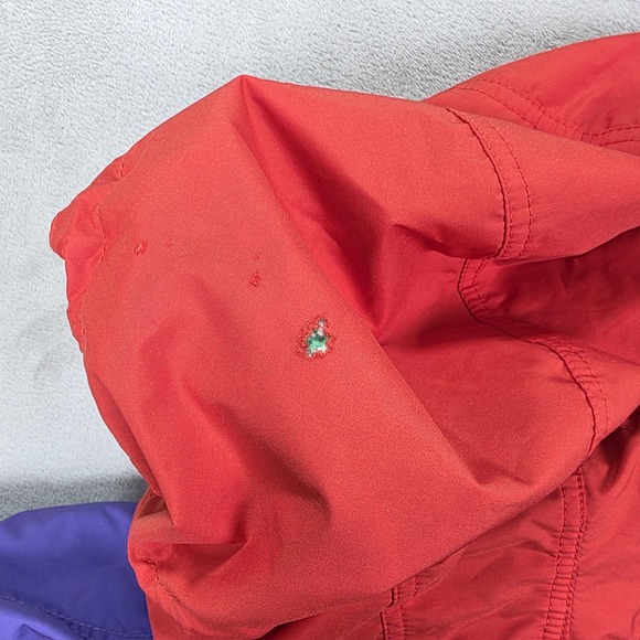 Vintage Nevica Ski Jacket Mens 44 Purple Colorblock Hooded Premiere Neige 80s - Picture 4 of 16